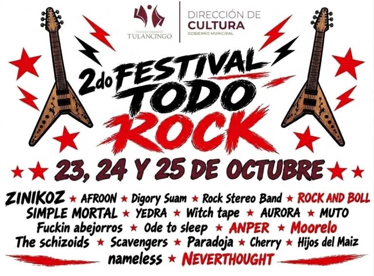 EL ROCK TOMARÁ TULANCINGO CON TRES DÍAS DE MÚSICA