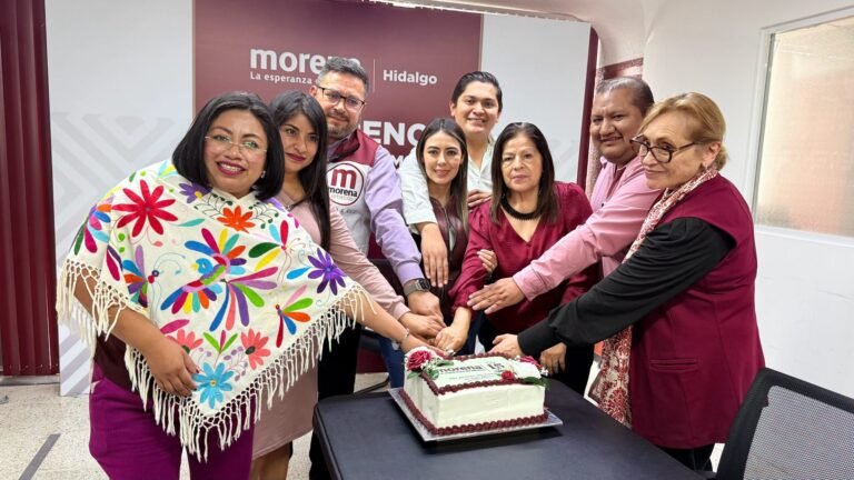 Morenistas hidalguenses celebran 15 años de fundación