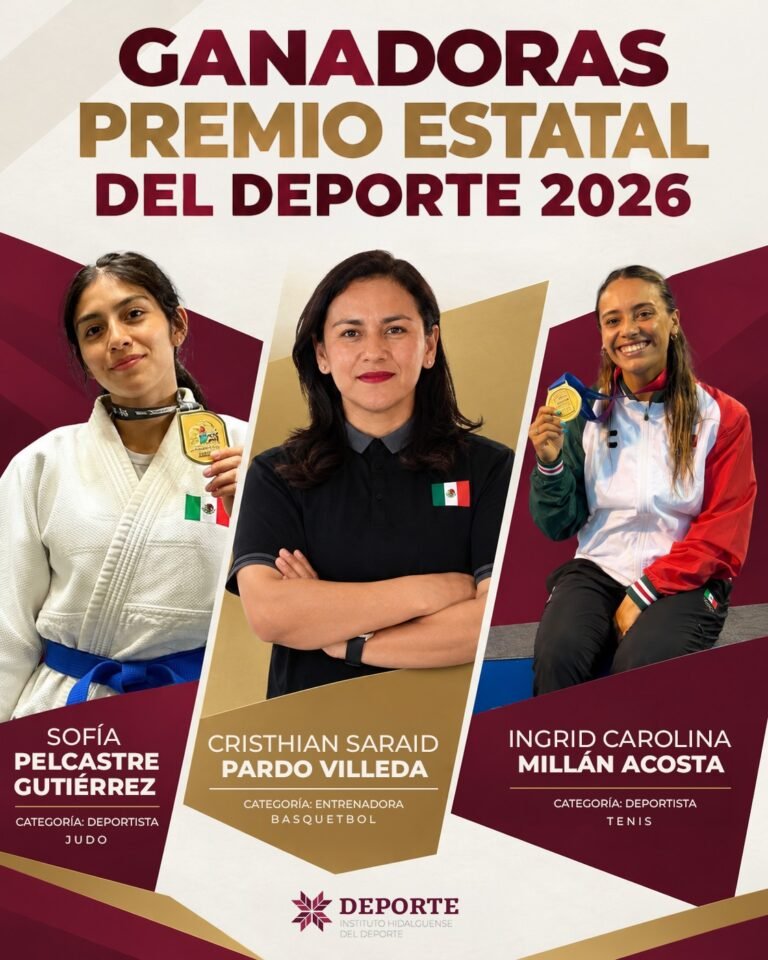 Ya dieron a conocer, a las ganadoras del Premio Estatal del Deporte 2026