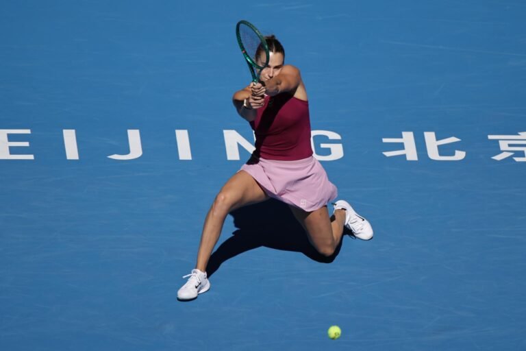 Sabalenka perdió y Pekín pierde a sus dos primeras favoritas