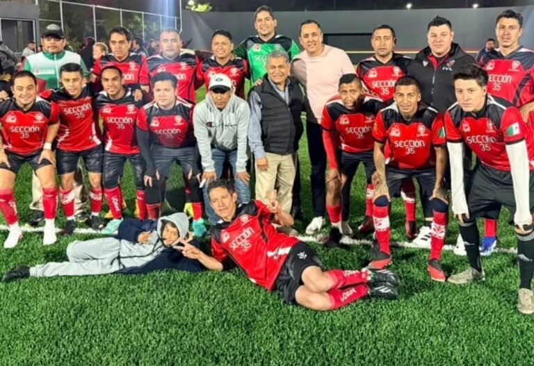 En Tula autoridades entregaron una nueva cancha de futbol 7