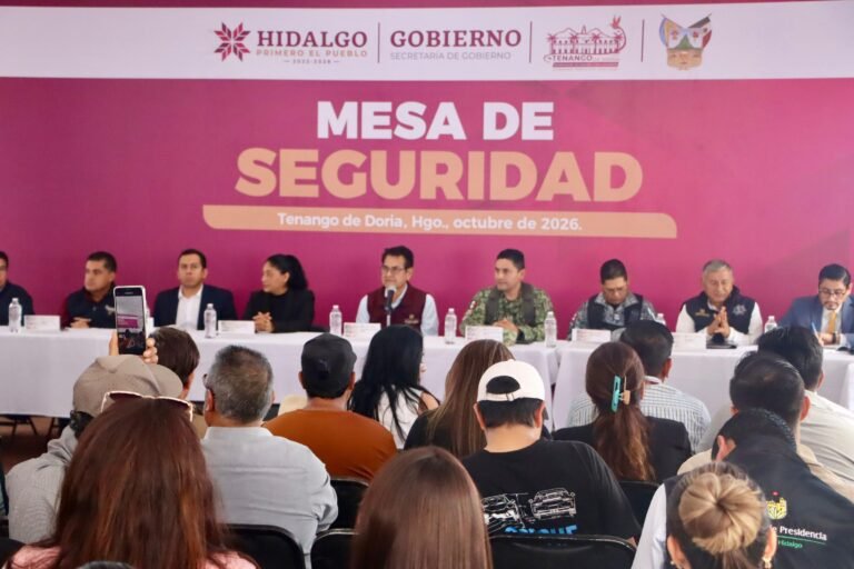 Mesa de Seguridad en Tenango de Doria reúne a autoridades y ciudadanía