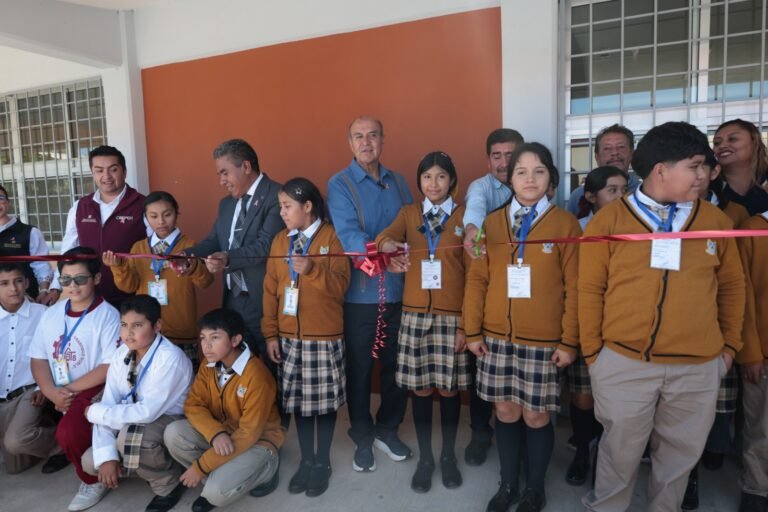 Con una inversión de 7.4 mdp, Natividad Castrejón entrega nuevos espacios educativos en beneficio de estudiantes de Alfajayucan