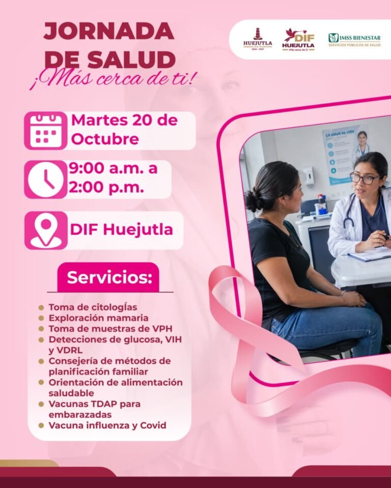 Anuncian Jornada de Salud «Más Cerca de Ti»