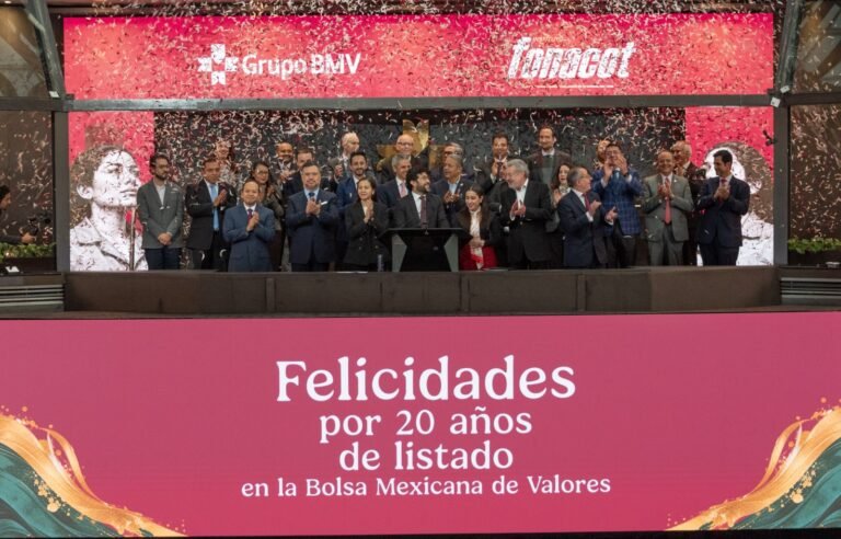 Celebra Fonacot 20 años como emisor de bonos en el Mercado de Valores de México