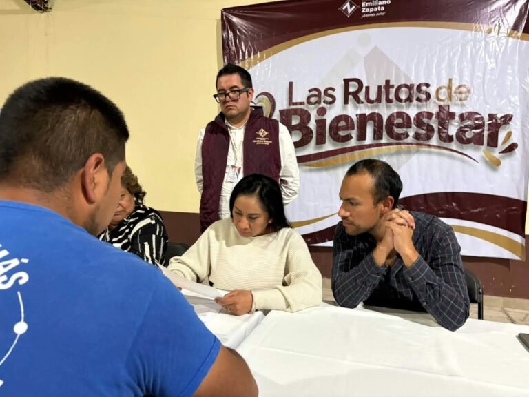 Alcaldesa de Emiliano Zapata, da atención personalizada en las “Rutas del Bienestar”
